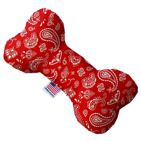 Mirage Pet Products Red Western 6 in. Stuffing Free Bone Dog Toy 1257-SFTYBN6